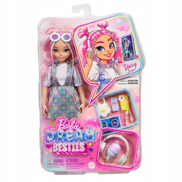 BARBIE DREAM BESTIES Módna bábika Daisy Jean s doplnkami